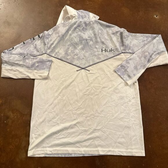 HUK Fishing Lightweight Hoodie Men’s Performance Pullover Medium - Picture 8 of 8